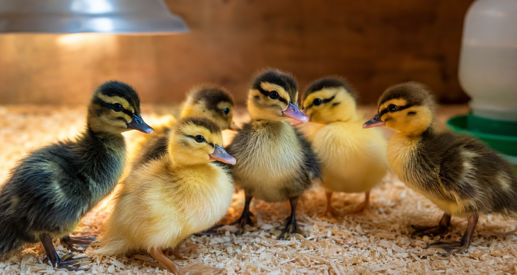 Young Welsh Harlequin ducklings